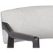 Keagan Saloon Light Grey Leather Lounge Chair